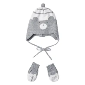 Conjunto gorro y manoplas MAYORAL para Bebé Gris